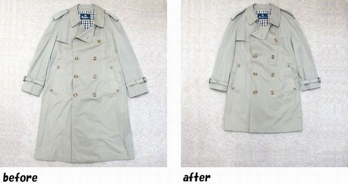 アクアスキュータム　Aquascutum　トレンチコートのお直し