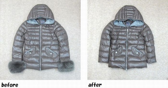 デュベティカ　DUVETICA ダウンジャケットのお直し