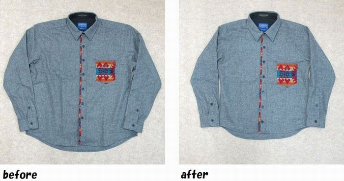 ハンティングワールド×ペンドルトン　HUNTING WORLD　PENDLETON　シャツのお直し