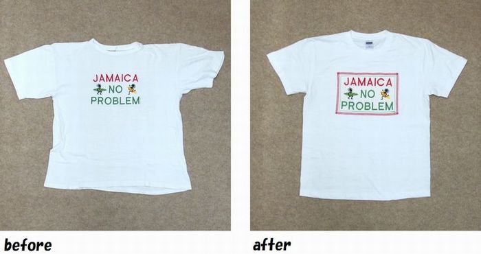 Ｔシャツ　リメイクのお直し