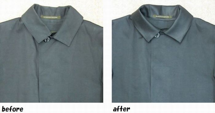 マッキントッシュ　MACKINTOSH　コート えりのお直し