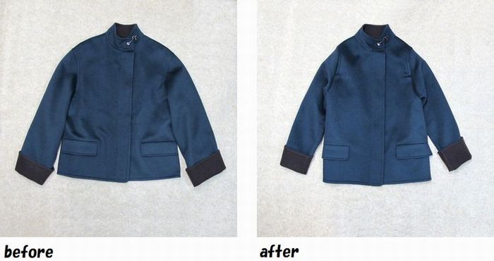 エルメス　HERMES　コート サイズダウンのお直し