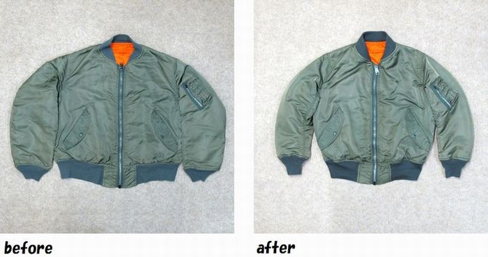 ＭＡ－１　フライトジャケット サイズダウンのお直し