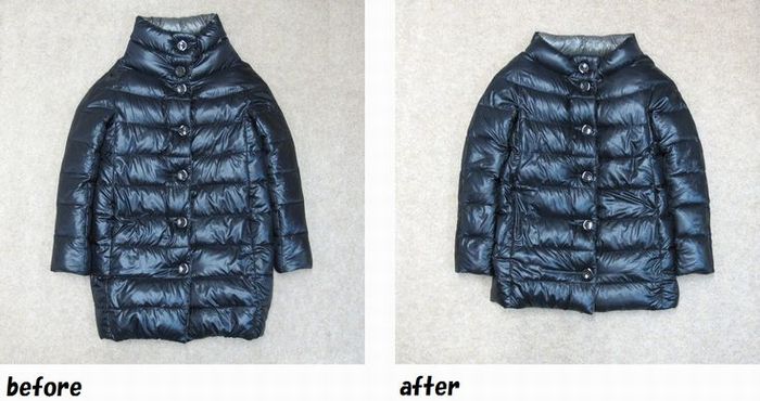 ヘルノ HERNO ダウンコートのお直し