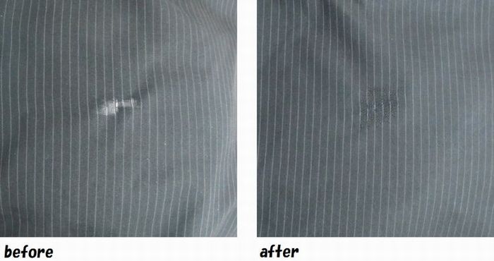 スラックス　穴あきのお直し