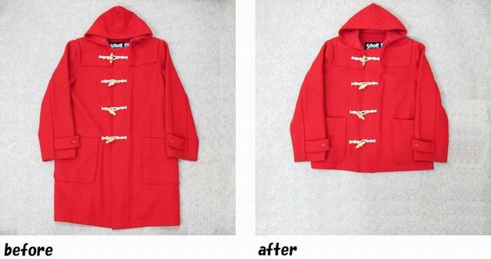 ショット　ＳＣＨＯＴＴ　ダッフルコート　着丈のお直し