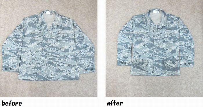 ミリタリージャケット　サイズダウンのお直し
