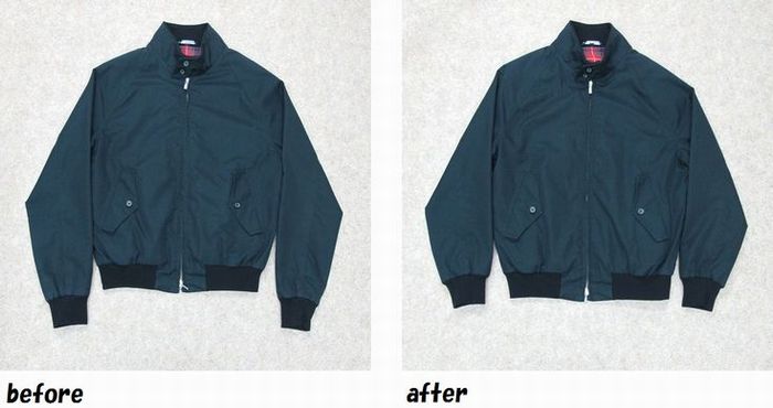バラクータ　BARACUTA　ブルゾンのお直し