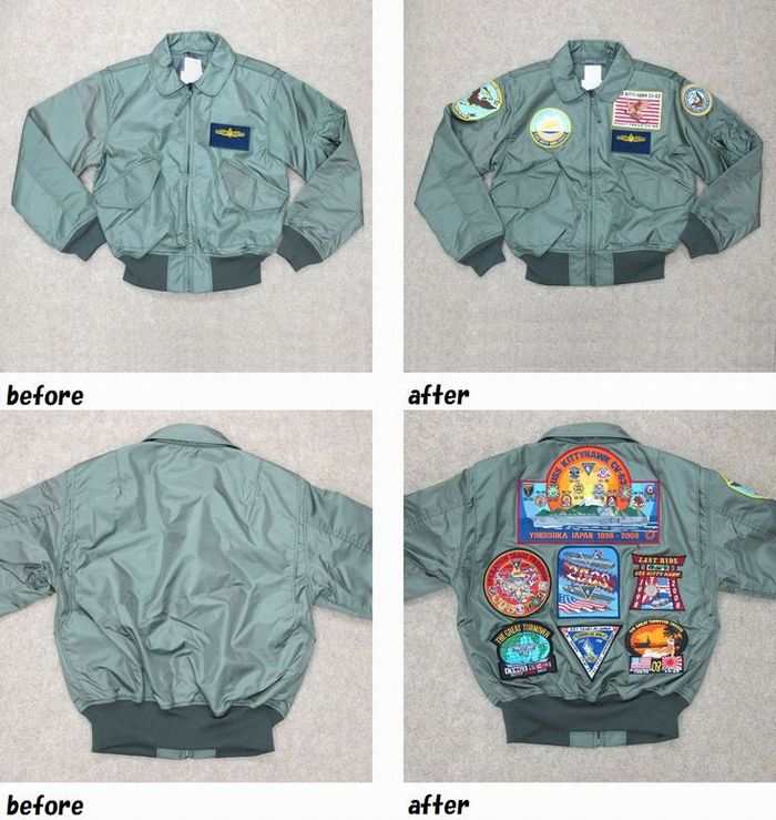 フライトジャケット　CWU-36/P　ワッペン付けのご依頼