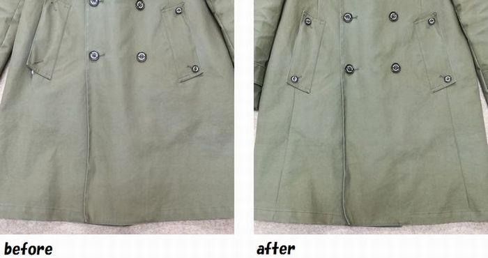 マッキントッシュ　MACKINTOSH　ゴム引きコートのお直し