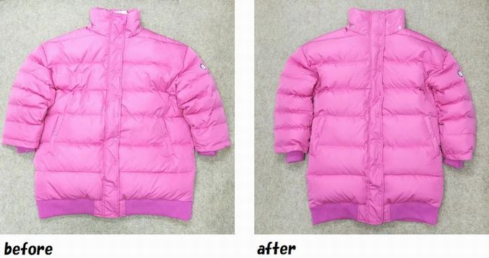 ダウンコートのお直し