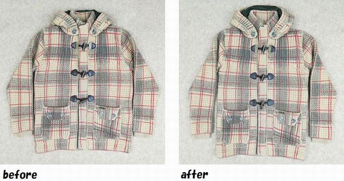 モバーク　BARK　ニットコートのお直し