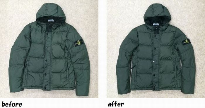 ストーンアイランド　STONE ISLAND　ダウンジャケットのお直し