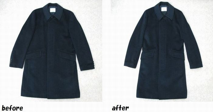 タケオキクチ　TAKEO KIKUCHI　コート　袖丈・袖幅・肩幅・身幅のお直し