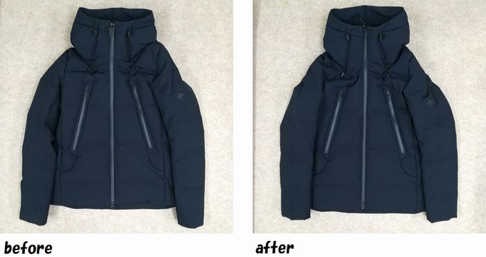 デサント DESCENTE 水沢ダウン ダウンジャケットのお直し