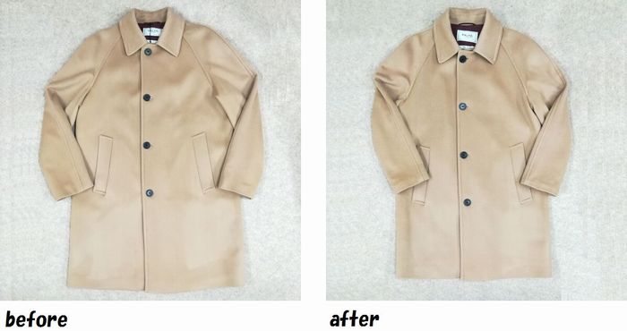 パルト PALTO ラグランコートのお直し