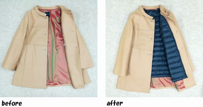 トゥモローランド TOMORROWLAND ハーフコートのお直し