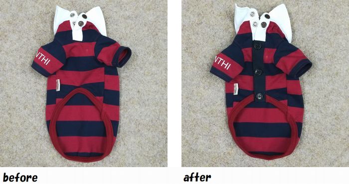 ペット服のお直し