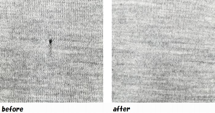 ジョンスメドレー　JOHN SMEDLEY　ニット穴あきのお直