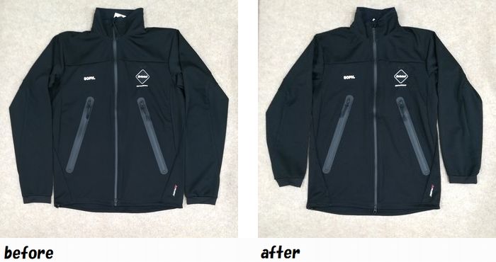 エフシーレアルブリストル　F.C.Real Bristol　ソフ　SHOP.　ブルゾン　トラックジャケットのお直し