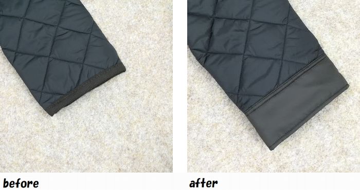 マッキントッシュ MACKINTOSH キルティングコートのお直し