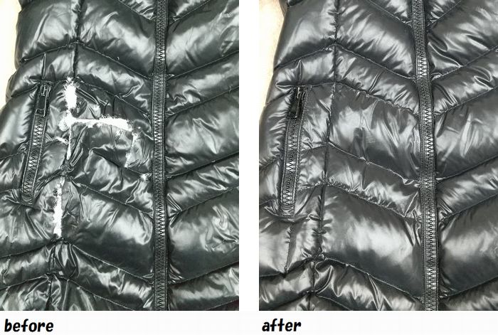 モンクレール　MONCLER　ダウンコート　破れのお直し