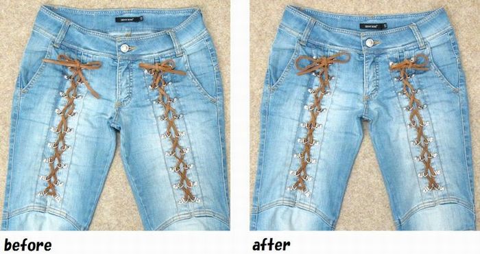 ストレッチデニム　ローライズ・渡りつめのお直し