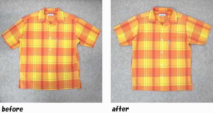 ヘリーハンセン　HELLY HANSEN　半袖シャツのお直し