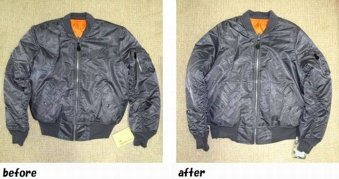 ＭＡ－１　フライトジャケット　肩幅のお直し