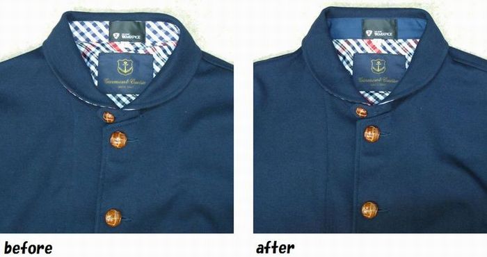 タケオキクチ　TAKEO KIKUCHI ジャケット　台襟交換のお直し