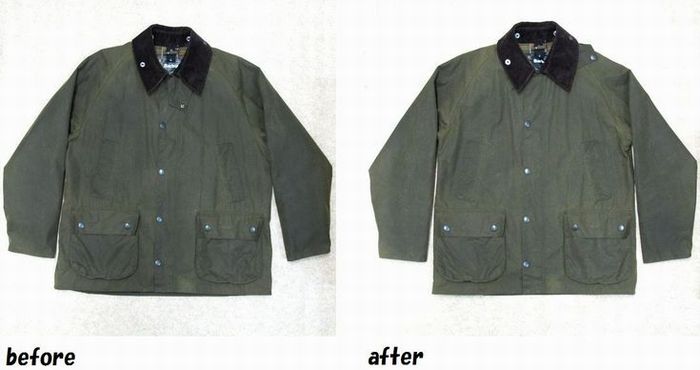 バブアー　Barbour　オイルドジャケットのお直し