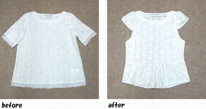 カットソー　デザイン変更のお直し