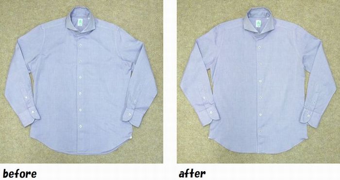 フィナモレ　Finamore　シャツのお直し