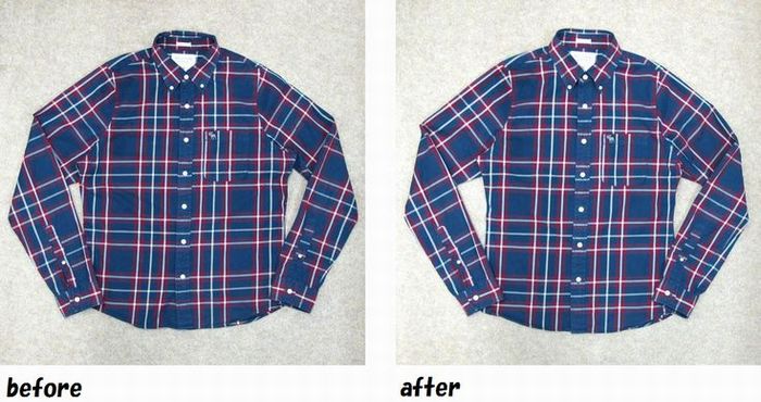 アバクロ　Abercrombie&Fitch　シャツのお直し