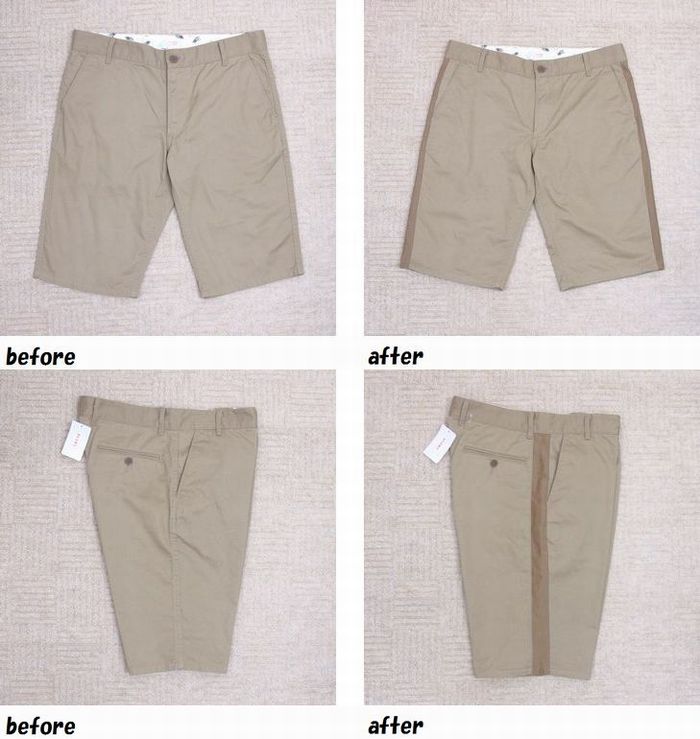 ビームス　BEAMS 　ハーフパンツ　渡り出しのお直し