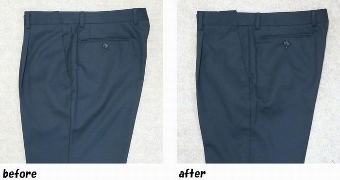 スラックス　サイズダウンのお直し